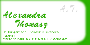 alexandra thomasz business card